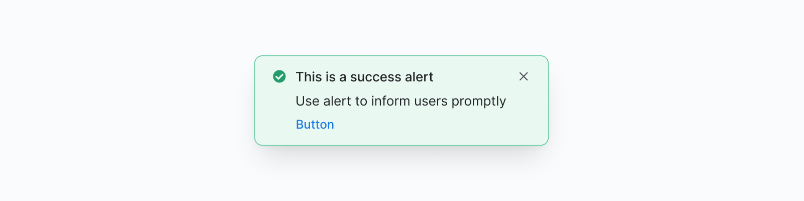 Success alert