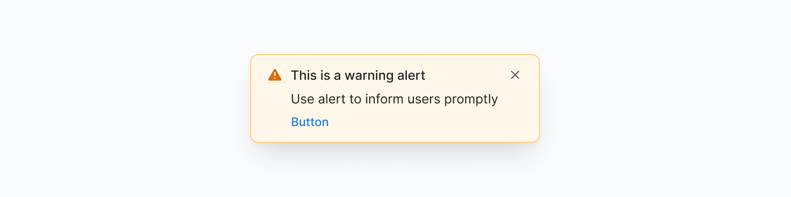 Warning alert