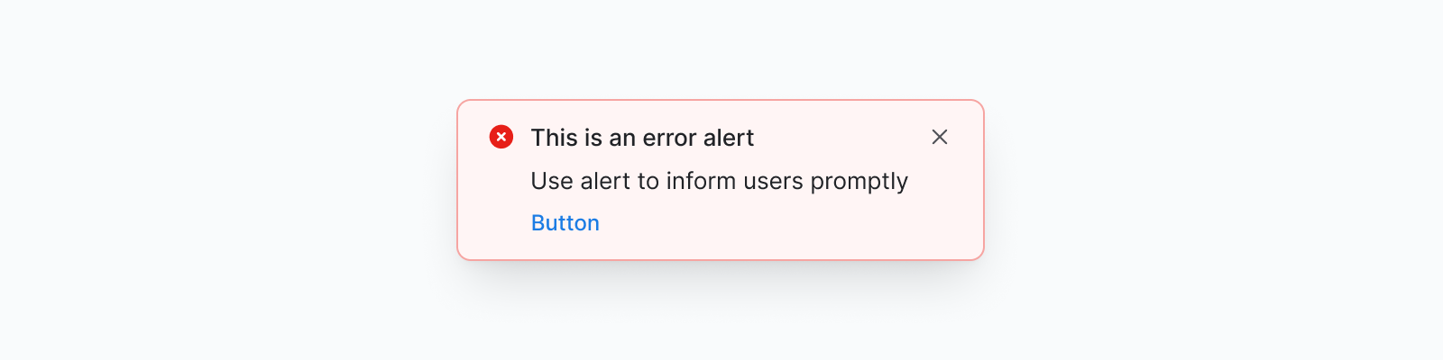 Error alert
