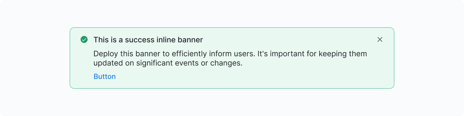 Success banner