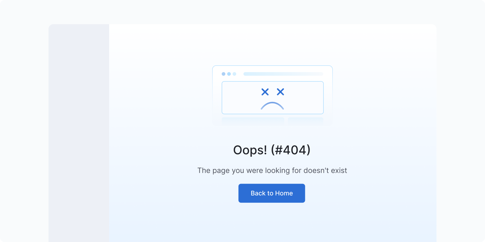 Empty state example